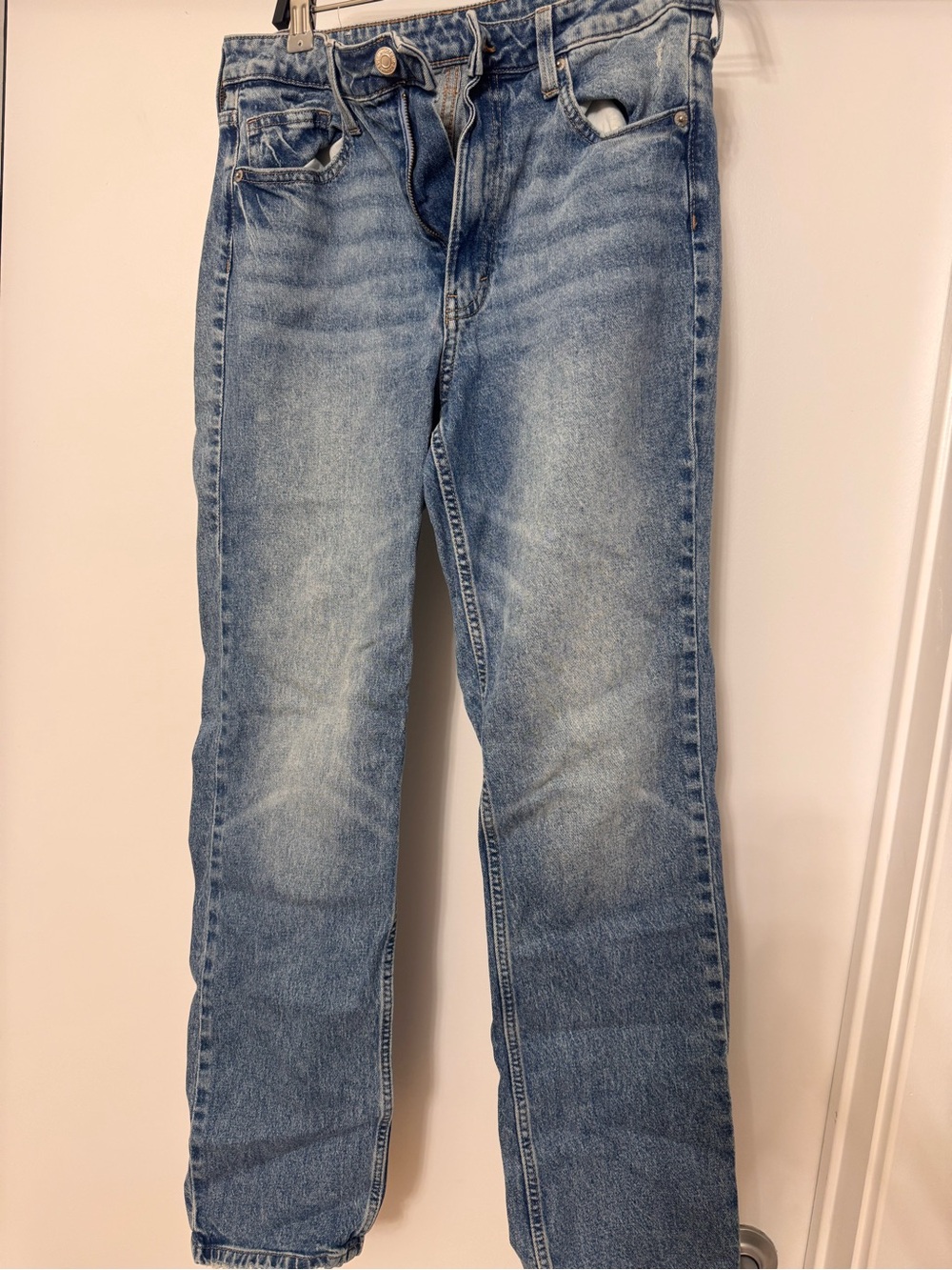 H&M Light Blue Women's Straight-Leg Jeans
